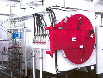 Pre-vacuum gas nitriding furnace production line